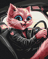 Картина по номерам BrushMe серии Патриот Современная кошка © Марианна Пащук 40х50см BS53805 XN, код: 8265839