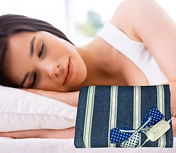 Електропростирадло односпальне 75 155 см з підігрівом байкове, безпечне електричне простирадло Туреччина Синій