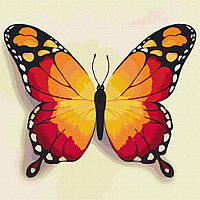 Картина по номерам Идейка Оранжевая бабочка 25х25 KHO4210 BM, код: 7964473