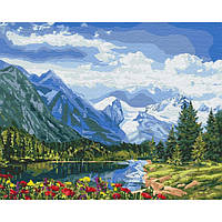 Картина по номерам Идейка Альпийское совершенство 40х50 см KHO2288 BM, код: 8031234