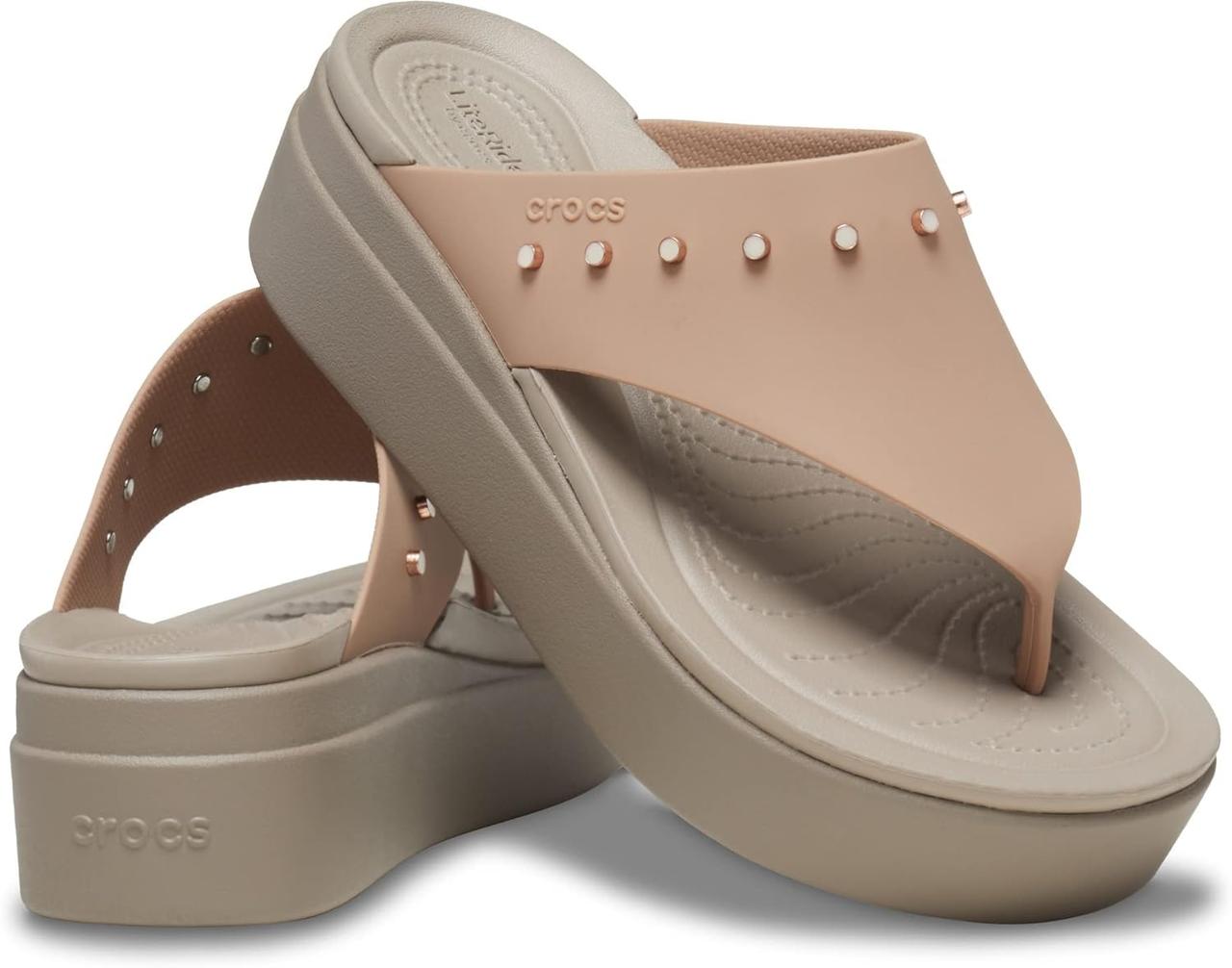 Crocs Brooklyn studded flip в'єтнамки крокс жіночі на платформі W8/38-39/24 см.