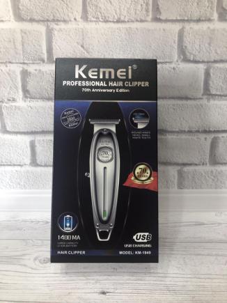 Акумуляторний триммер для стрижки волосся та бороди Kemei KM-1949