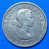 Монета Великобританії 1\2 кроны 1956-62 рр, фото 2