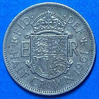 Монета Великобритании 1\2 кроны 1961 г