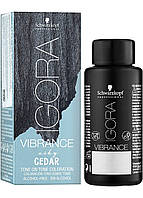 Безаммиачная краска для волос Schwarzkopf Prof. Igora Vibrance Ashy Cedar 7-21 Средний русый AT, код: 7816940