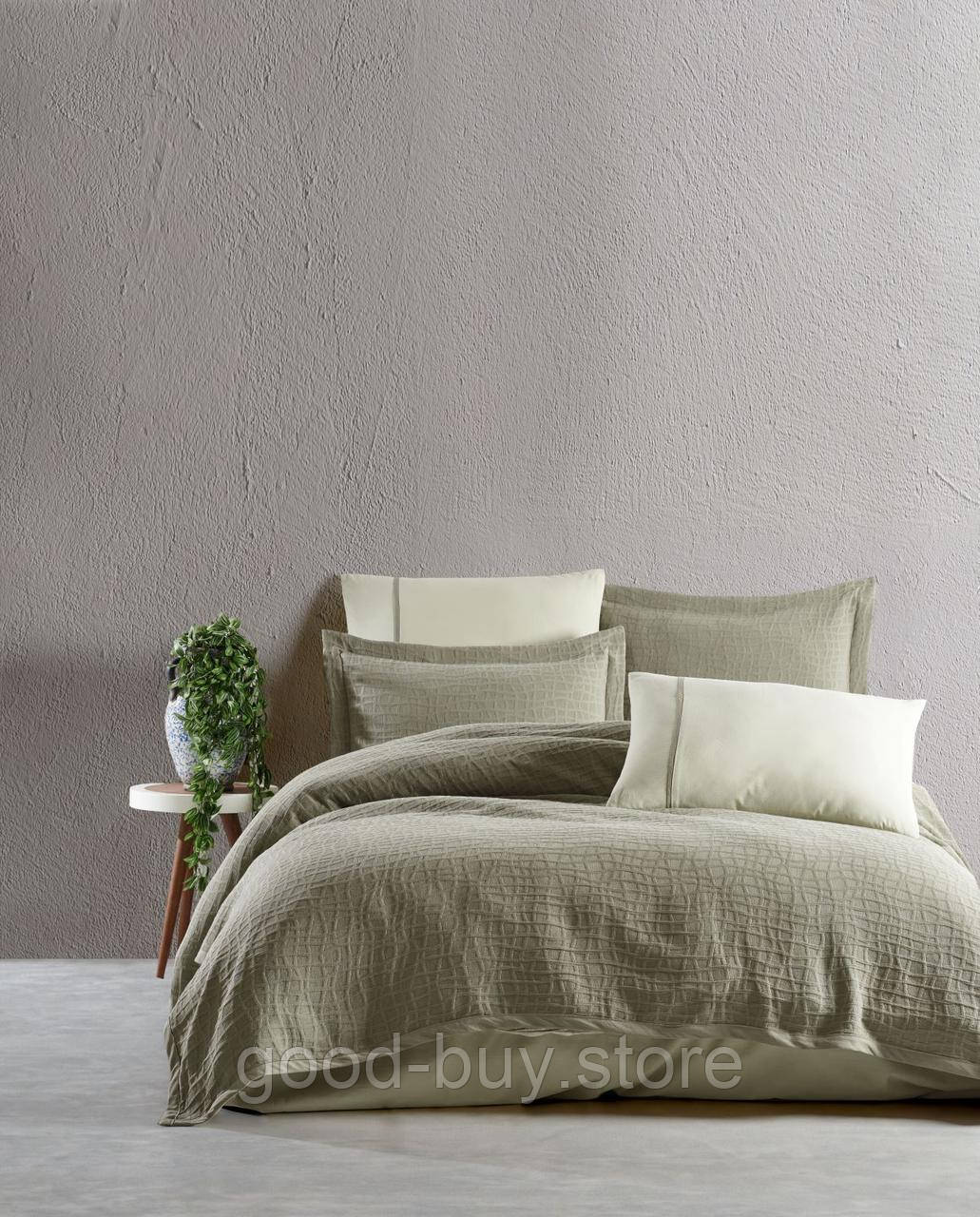 Літня постільна білизна з покривалом Saheser Tarte yesil євро