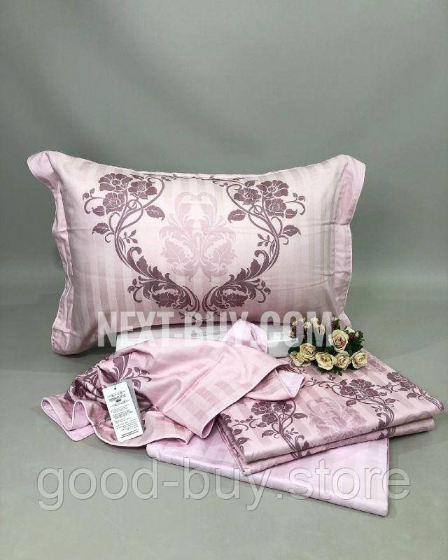 Maison Dor Desire Rose постільна білизна євро сатин жаккард, фото 1