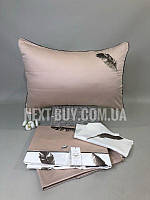 Постільна білизна Maison D&#039;or Plumes Bej 160x220смх2шт сатін з вишивкою