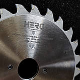 HERO PCD 120х2,8/3,6x20 (12+12z) алмазна двокорпусна підрізна пила по ДСП, фото 3