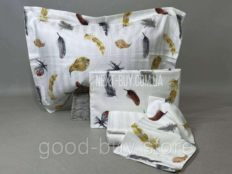Maison Dor Feather white постільна білизна 200x220см сатин