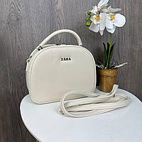 Молочная маленькая сумка Zara Модная женская мини сумочка клатч в стиле Зара BuyIT Молочна маленька сумка Zara
