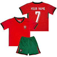 Форма с Вашей фамилией сборной Португалии EURO 2024 Nike Portugal Home 145-155 см (set3532_122318)