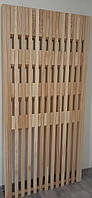 Вешалка настенная деревянная, с откидними гачками180×80