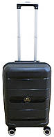 Пластиковый маленький чемодан из полипропилена 40L My Polo черный BuyIT Пластикова маленька валіза з