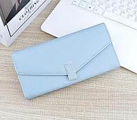 Стильный женский кошелек портмоне классический голубой BuyIT Стильний жіночий гаманець портмоне класичний