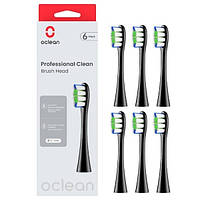 Насадка для электрической зубной щетки Oclean P1C5 B06 Professional Clean Brush Head Black (6 шт)