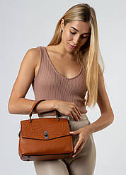 Сумка жіноча шкіряна коричнева Oliaver сумка