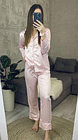 Брюки и рубашка виктория секрет для дома и сна светло розовый цвет Женская пижама Victorias Secret Salex Штани