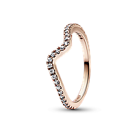 Серебряное кольцо "Блестящая волна" 182539C01