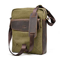 Мужская сумка, микс парусина+кожа RH-1810-4lx бренда TARWA DOK