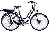 Велосипед з електроприводом 28" алюміній Dorozhnik eCORAL рама-19" 48B 12.5А*г з кріпл. до багажн. 500Вт задн.
