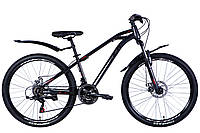 Велосипед сталь 26 Formula DAKAR AM DD рама-14 райдужний сріблястий з крилом Pl 2024