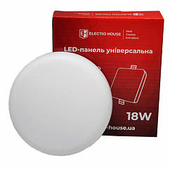 LED панель універсальна Кругла 4000К 18 Вт   1500 Лм