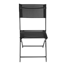 Стілець садовий розкладний зі спинкою Bonro B-5055 чорний текстиль для природи відпочинку дачі саду, фото 4