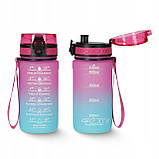 Пляшка для води спортивна 4FIZJO 500 мл Pink/Sky Blue (P-5905973400749), фото 3