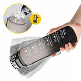 Пляшка для води спортивна 4FIZJO 1000 мл Grey/Black (P-5905973400756), фото 9