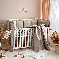 Комплект постельного белья для новорождённого DreamLand латте