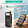 Сонячний зарядний пристрій УМБ Solar Power bank with 32pcs camping LED 20000mAh PN-W12Pro IPX4 | 2USB/Type-C, 18W/3A, PD/QC|Чорний, фото 4