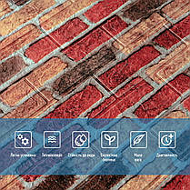 Панель стінова 3D 700х770х2мм (047-2) КАТЕРИНОСЛАВСКА ЦЕГЛА (D) SW-00001916, фото 4