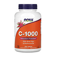 Витамины Now Foods C-1000 RH SR 250 tabs (1086-2022-10-2572) GG, код: 8380603