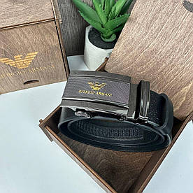 Чоловічий шкіряний ремінь-стилятор Армані, поясний ремінь автомат для чоловіків Armani