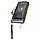 Портативний зарядний пристрій УМБ Solar Power Bank FM radio Wireless charger 20000mAh PN-W26 IPX4 |1USB/Type-C, 15W/3A, Qi| Чорний, фото 5