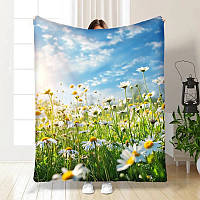 Плед 3D Весняні ромашки 3959_A 16794 160х200 см