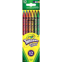 Цветные карандаши Crayola Twistables (выкручивающиеся), 12 цветов, крайола