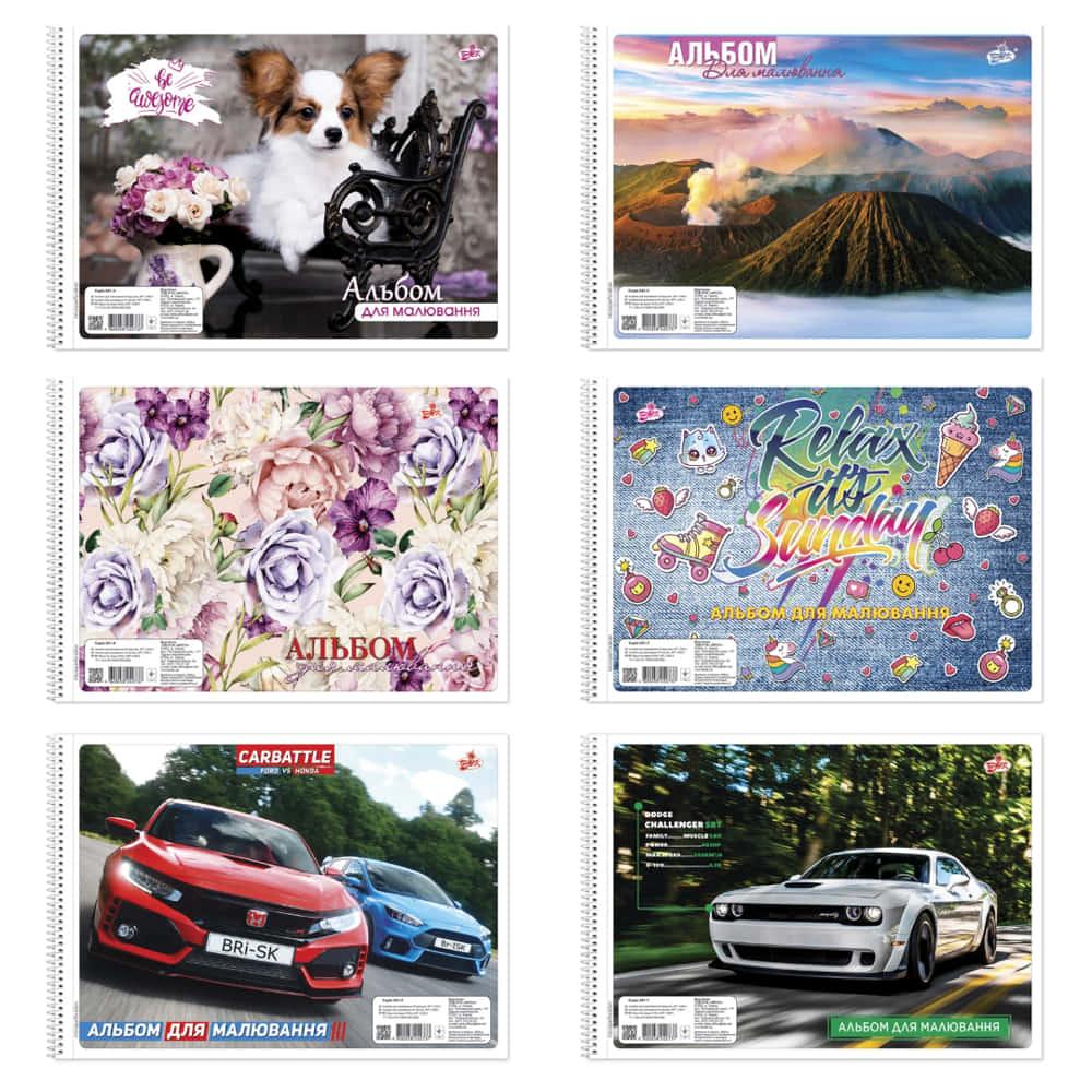 Альбом для малювання А4 40 л. Бриск на спіралі 100 г/м2 САВ-3, фото 1