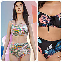 Купальник 2025 для полных Fuba Даша 0619 -10 (идет на наши 52 54 56 58 60  УКР р-ры), фото 3