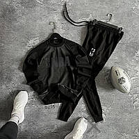 Мужской летний спортивный костюм NBA хаки Модный комплект свитшот и штаны из двунитки S