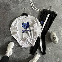 Мужской летний спортивный костюм Memphis Grizzlies Модный комплект свитшот и штаны из двунитки S