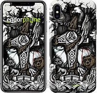 Пластиковый чехол Endorphone на iPhone X Тату Викинг (4098t-1050-26985) VK, код: 1820274