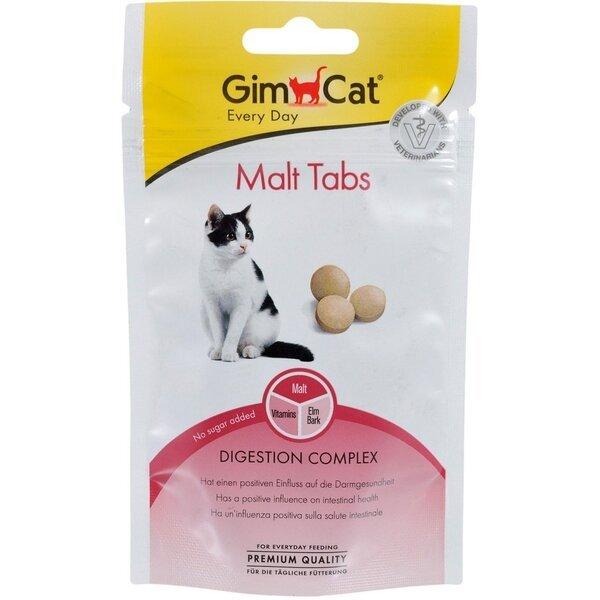 Вітамінні ласощі GimCat Every Day Malt Tabs для котів (для виведення шерсті), 40 г