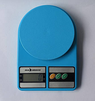 Ваги кухонні електронні SeaBreeze SB-070 Бірюзовий 10кг