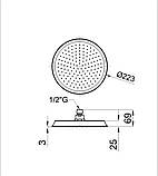 Лійка верхнього душу, колір бронза Noken, фото 5