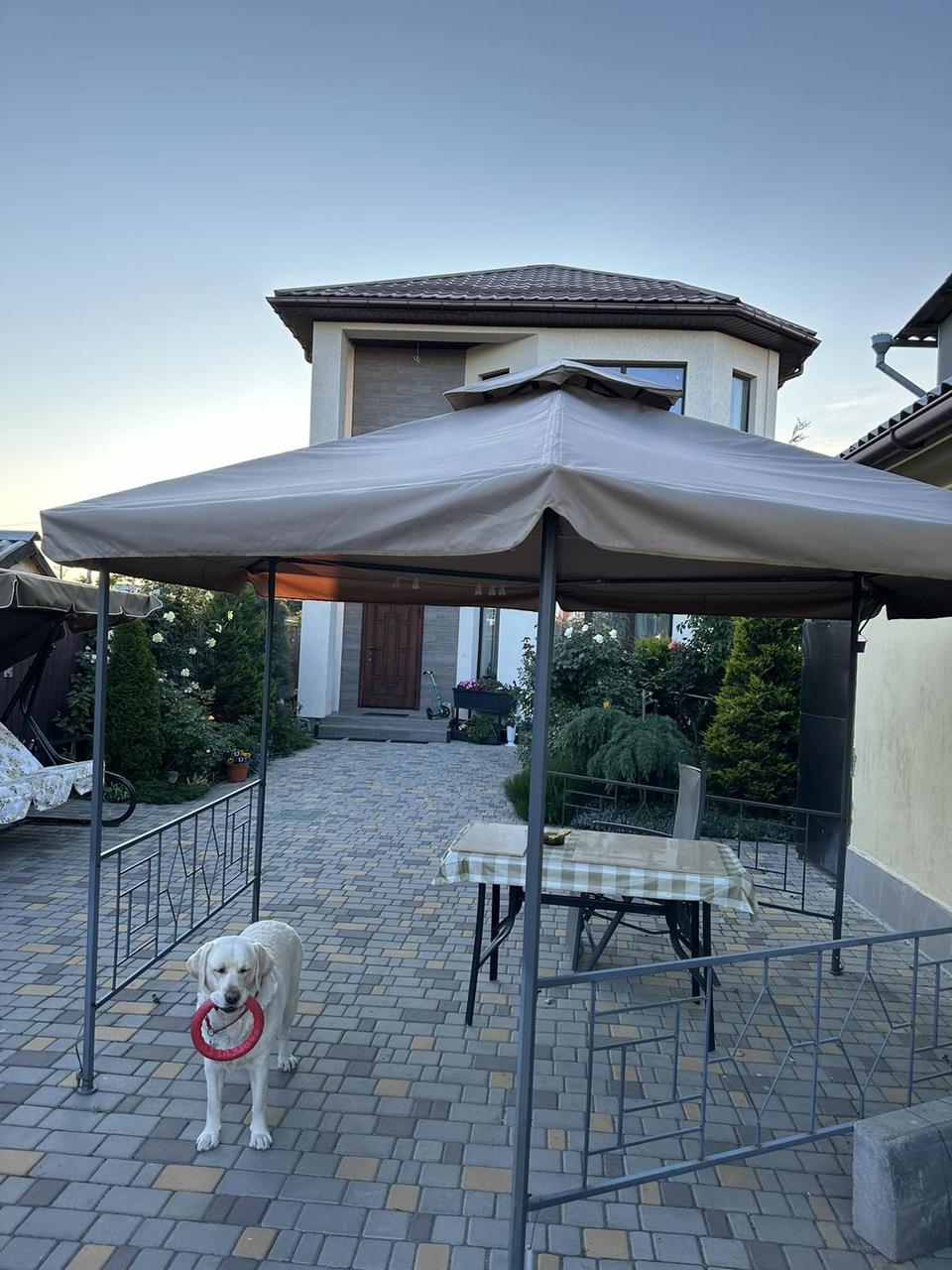 Тент для дачної альтанки квадратний