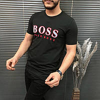 Футболка Hugo Boss мужская футболка хьюго босс черная BuyIT Футболка Hugo Boss чоловіча футболка хьюго бос