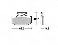 Комплект тормозных колодок TRW MCB625SI