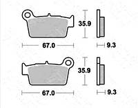 Тормозные колодки TRW MCB739SI